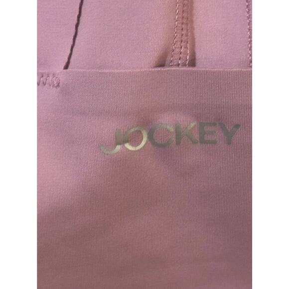 Jockey Pink Racerback Sports Bra XL Seamless Molded Cup Activewear Workout - Picture 3 of 6